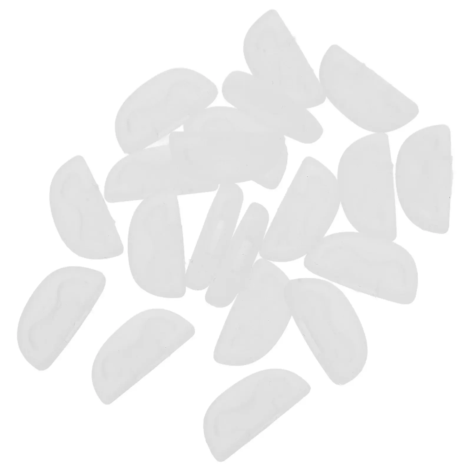 

10Pairs Eyeglass Nose Pads Silicone Material Non-Discoloring Supple Nose Support for Spectacles Sunglasses Anti-Slip Glasses