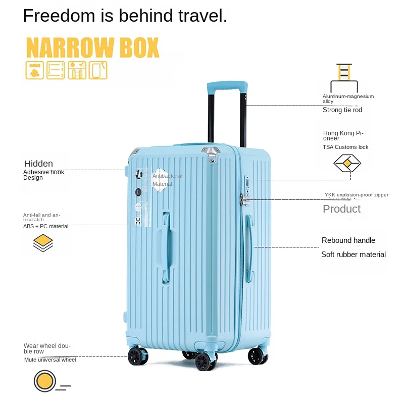 Mala vermelha de 28/36/50 polegadas, bagagem de tamanho grande com cinco rodas, abs + pc, malas de cabine de 20 polegadas, bolsa de viagem, carrinho com zíper