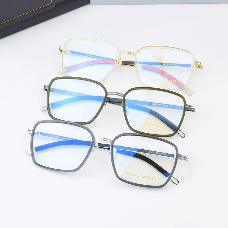 

2025 square Titanium Glasses Frame Men Luxury Fashion Ultralight Korean Eyeglasses Myopia Prescription Eyewear Spectacles Women