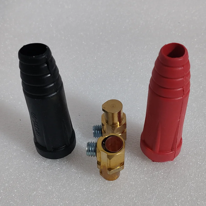 MMA Arc zx7 Tig Mig 1Pcs Rapid Fitting Europe Welding Machine Cable Connector Quick Connector Welding Machine Plug DKJ35-50