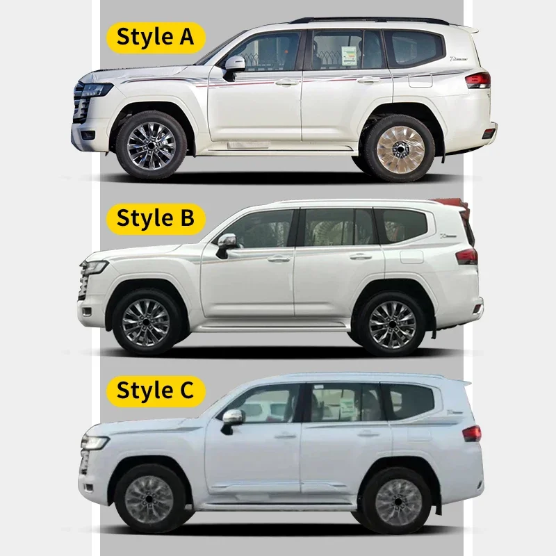OUY Protective Sticker for Toyota Land Cruiser 300 LC300 2021-2024 Exterior Trim Protection Anti-Scratch Trim Sticker Waistline