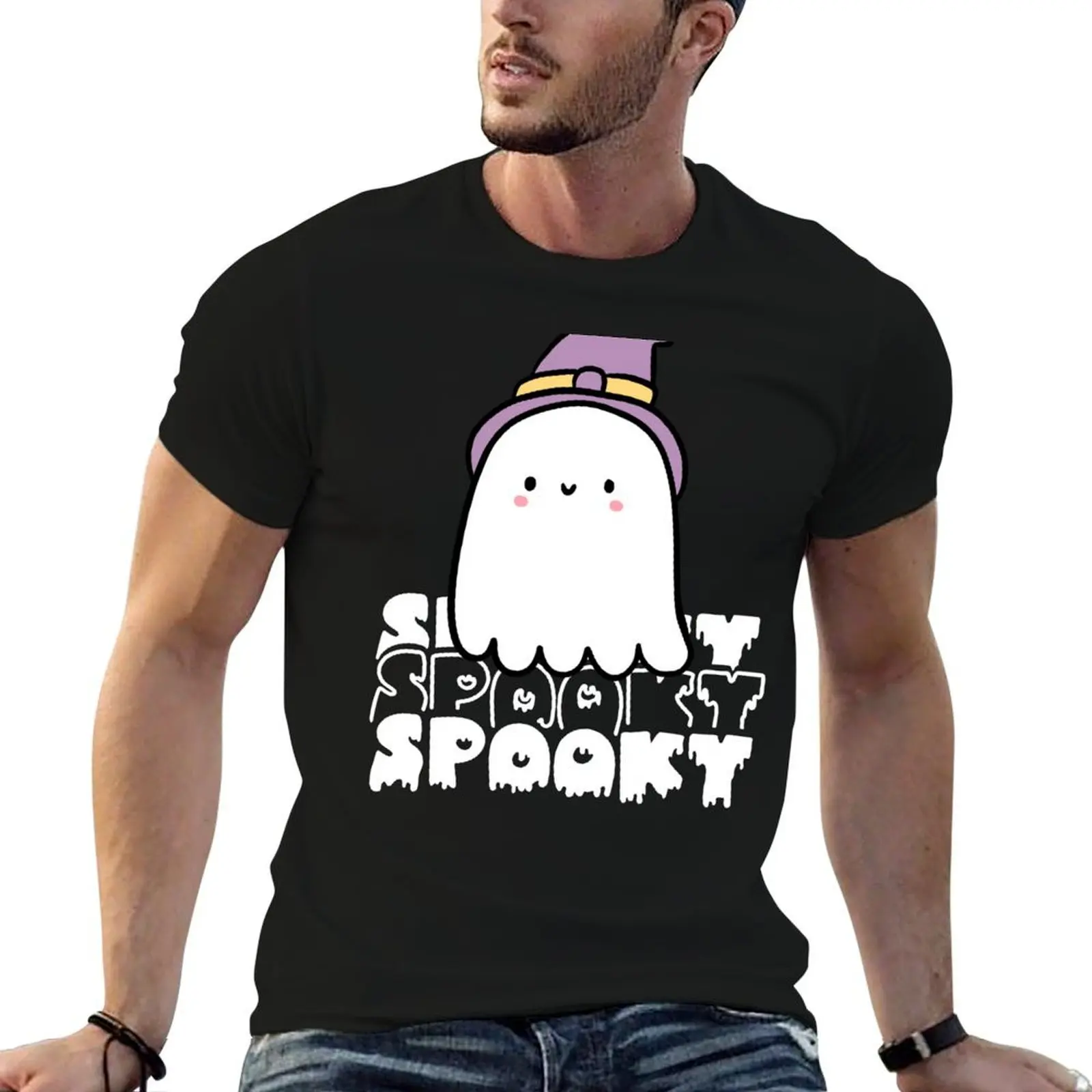 

Cute Spooky Witch Ghost Fun Retro Halloween T-Shirt man t shirt designer t shirt personalised man tshirt T-Shirt