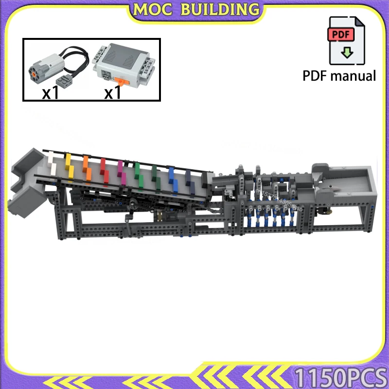 

Great Ball Contraption GBC Stepper Lift Module MOC Building Blocks Technology DIY Assembly Bricks Construction Toy Gift Present