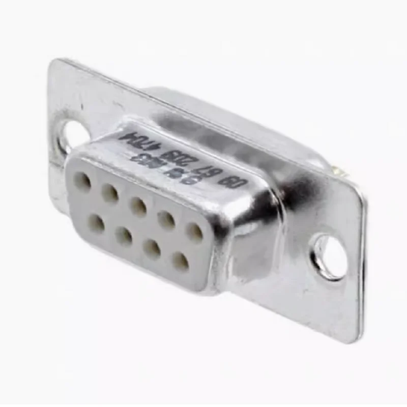 2PCS HARTING connector original 09672094715 female DB9 pin right angle body