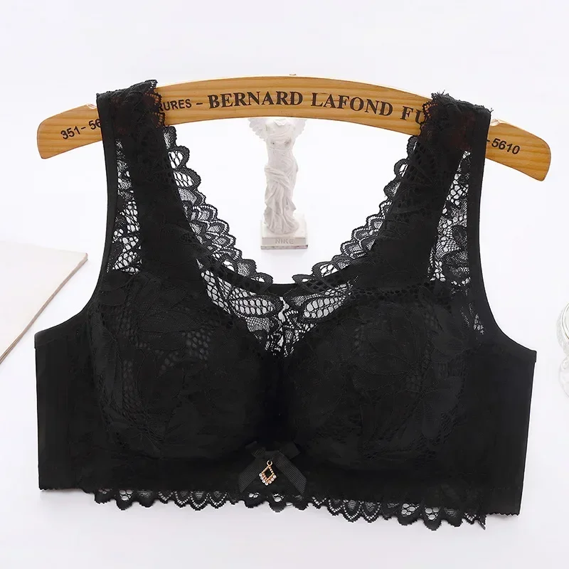 Black Size And Lace Grey Style New Underwear Bra Plus Women\'s Autumn Embroidered Winter Sexy