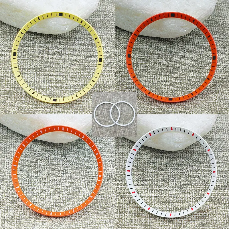 

Dia 30.5mm SKX007 Watch Chapter Ring Fits SKX007 SKX009 SRPD Case NH35 NH36 Movement Men's Dive Watch Plastic Inner Ring Replace