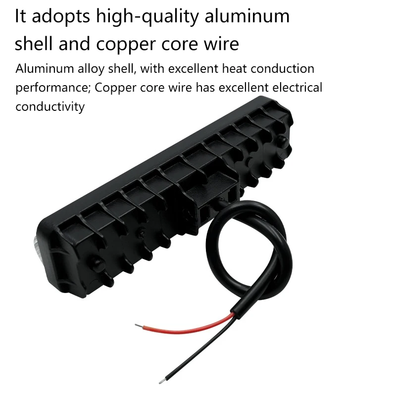 ضوء تحذير LED للرافعة الشوكية باللونين الأحمر والأزرق فائق التركيز 12-80 فولت ضوء حد منطقة التشغيل 6 حبات ضوء إشارة السلامة #4