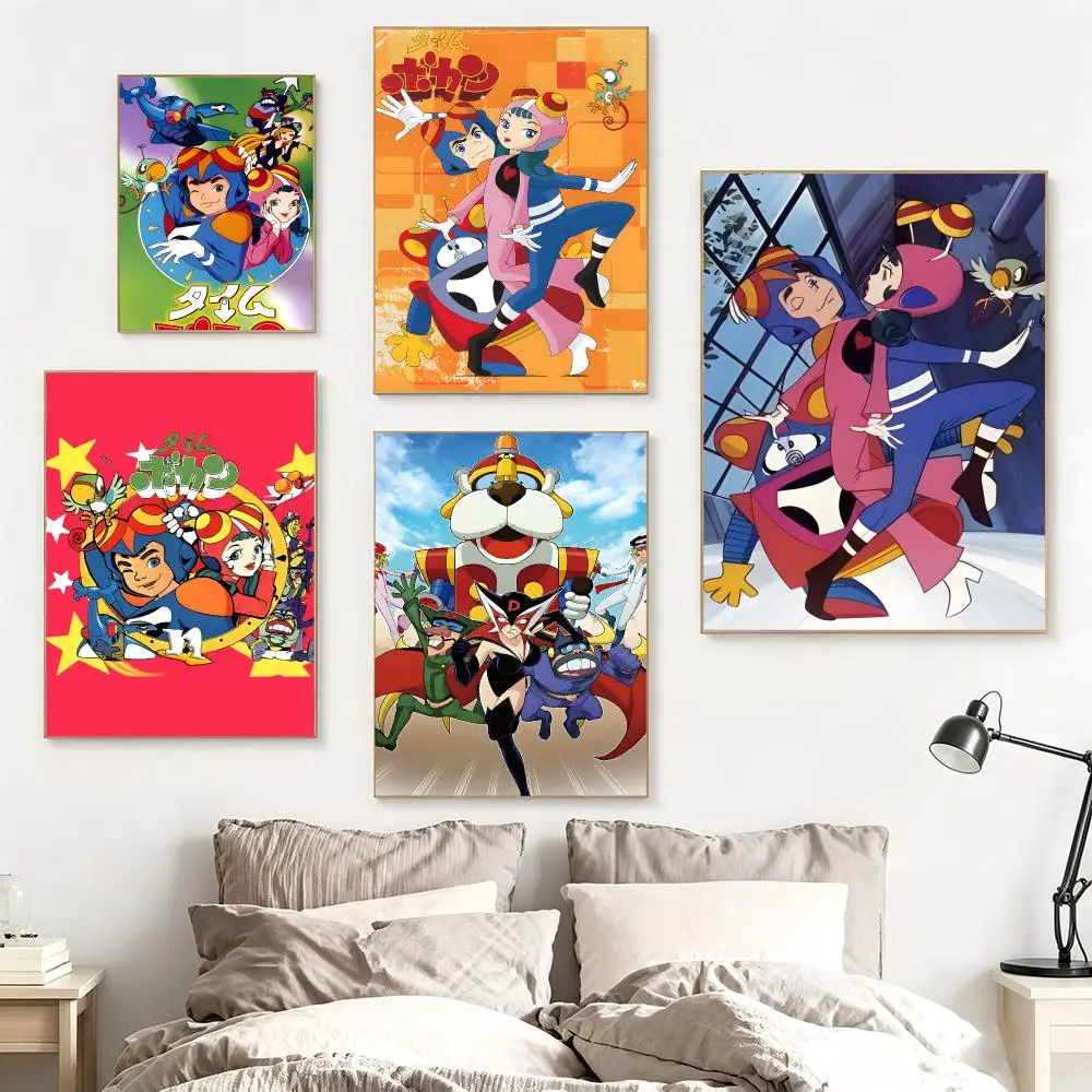 Anime Time Bokan Poster impermeable para el hogar sala de estar dormitorio bar decoracion estetica