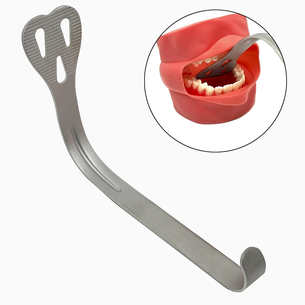 Dental Lingual Isolation Retractor Mouth Retractor Dental Retractors Mouth Gag Stainless Steel Oral Mouth Opener Wider Retractor