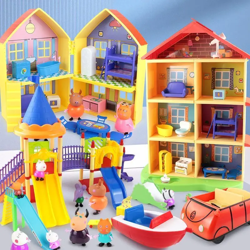 ensemble-de-jeu-de-maison-de-la-famille-peppa-mignonne-et-kawaii-ensemble-de-jeu-d'imitation-avec-quatre-figurines-maman-papa-george-le-cochon-et-des-personnages-de-dessin-anime-cadeau-d'anniversaire-mini-pour-fete