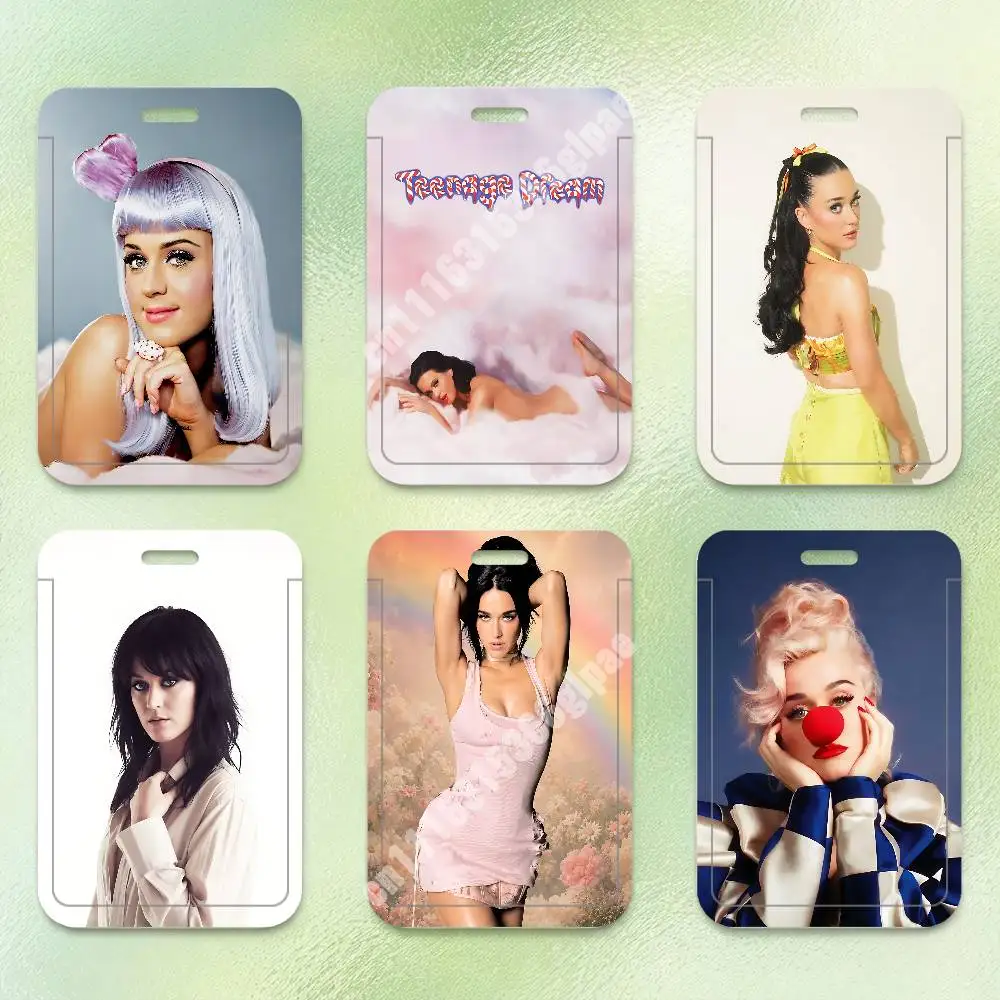Camp Queen K-Katy P-Perry Teenage Dream Plastic Card Holder Worker ID Card Clear Transparent Employee Visitor Pass