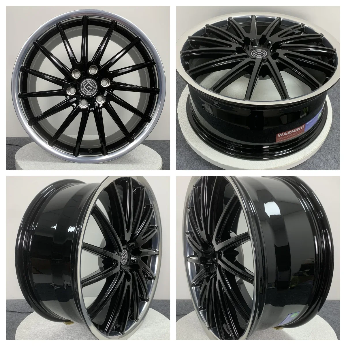 Factory Direct Customized PCD 6x130 Bright Black Set Fine Polished Left Handed Passenger Car Wheel Forged Wheel BBS Wheel