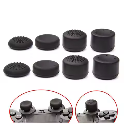 8pcs Analog Thumb Stick Grip Cap for PS5 PS4 PS3 Xbox360 Controller Silicone Height Joystick Cover Thumb sticks Game Accessories