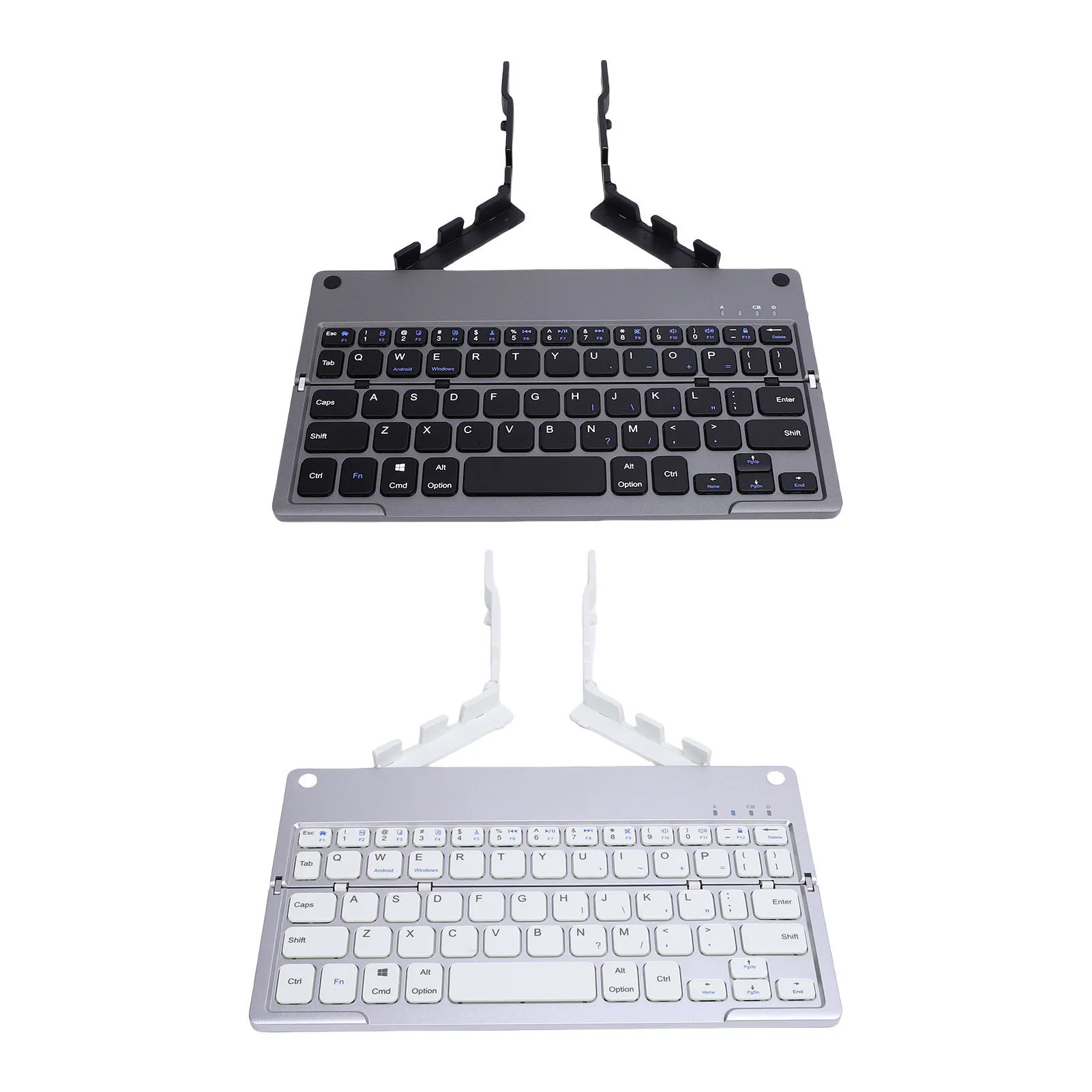 

Foldable Bluetooth Keyboard Rechargeable with Phone Stand Small Quiet Folding Portable Lightweight Keyboard for Travel Tablet