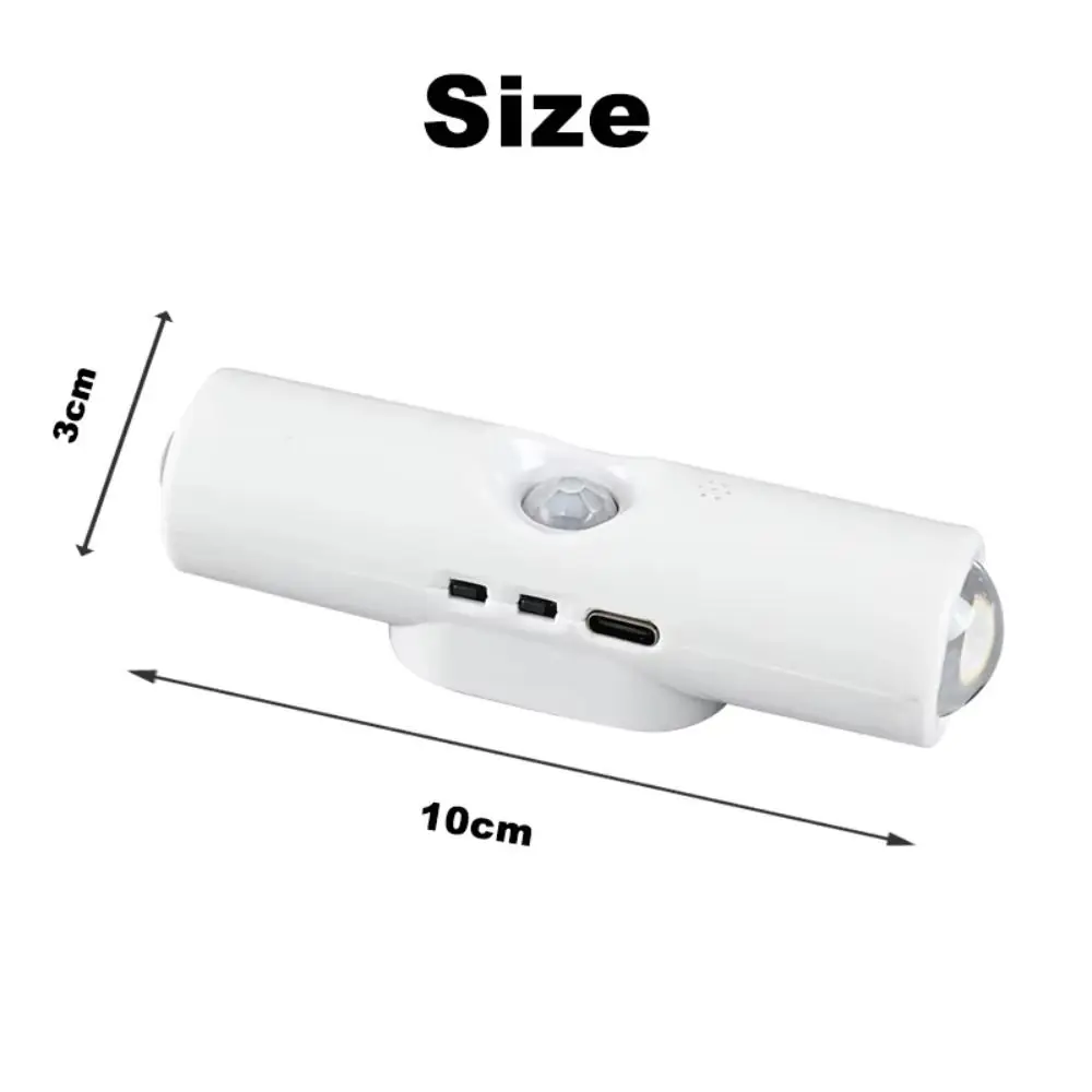 Led sensor de movimento luz noturna 3-7 cores mudando armário luz decorativa recarregável lâmpada de parede cabeceira quarto luz noturna
