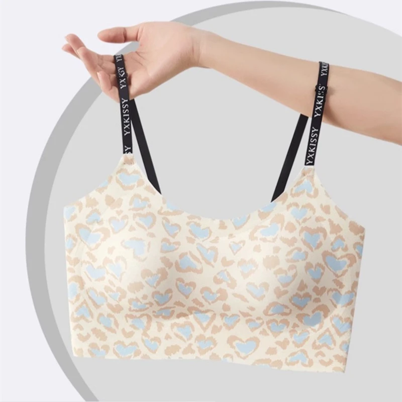 KUCLUT Beautiful Back Bra For Women 2024 Summer New Sexy Thin Section Without Wire Rims Suspender Sports Vest Bra