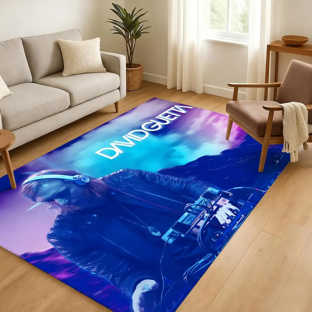David Guetta Floor Mat Soft Thickened Absorbent Non-Slip Bedroom Living Room Door Mat Home Decor Flannel Rugs