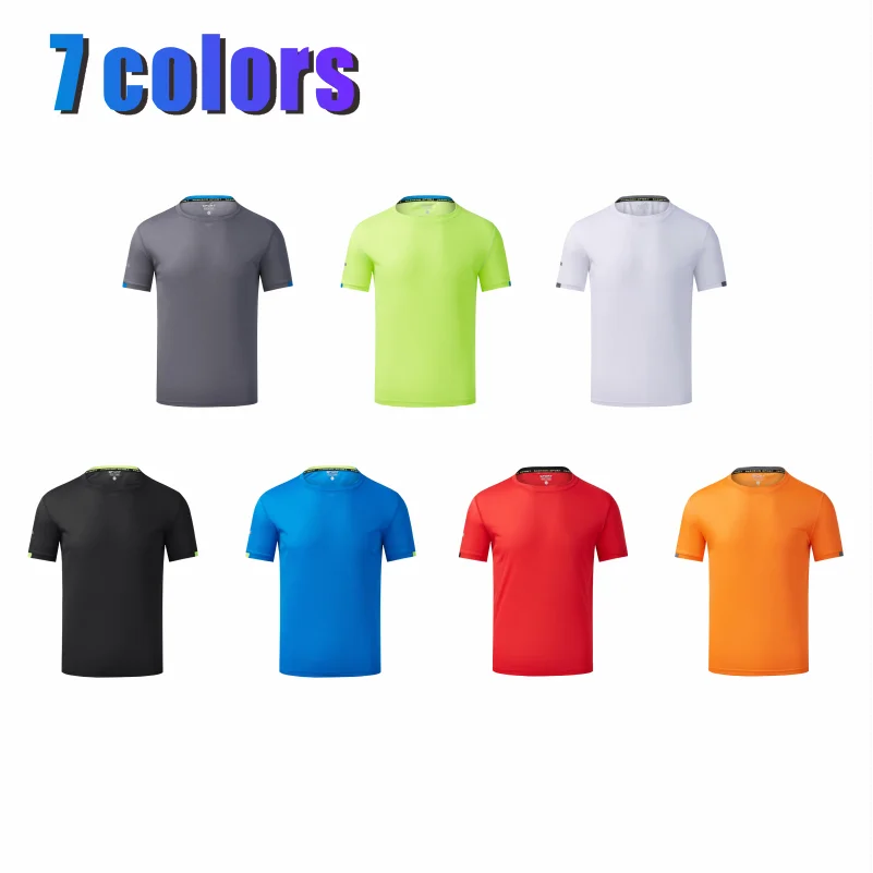 Custom Quick Dry Short Sleeve Sport Gym Jerseys Fitness T-Shirt Trainer Running Compression Breathable Multicolor Sportswear 4XL