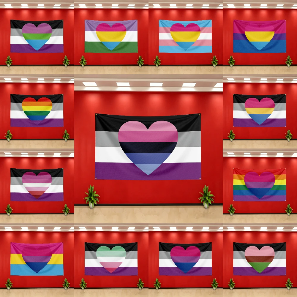 3x5ft Non-Binary Genderqueer Pride Flag Banner for Bedroom Living Room Dorm Garage Wall Decor Tapestry Custom Advertising Flaga