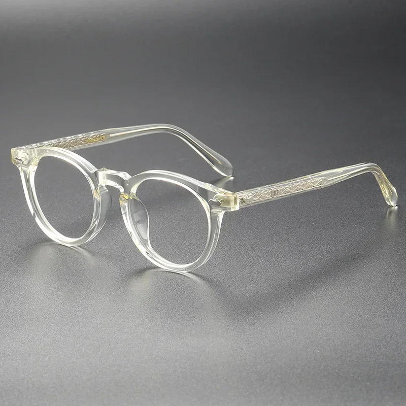 

Japanese Handmade Reading Eyewear Prescription Round Eyeglasses Titanium Frames TVR505 Vintage Myopia Gafas Top Quality Glasses