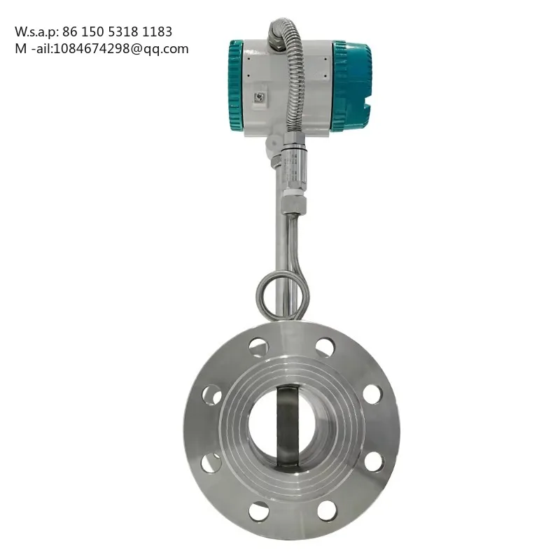Digital Vortex Shedding Flow Meter, Customizable for Liquid, LPG, Air & Steam, Industrial Flowmeter for Water & Oil Media, China