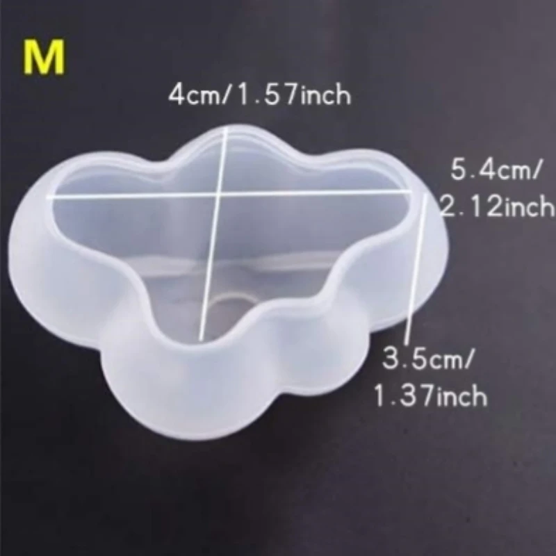 Moule en silicone en résine xy pour les élections, table de réglage de nuage tridimensionnel, bougie nuage mignonne, cristal de nuage bricolage