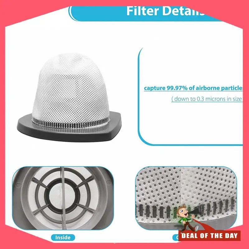 24-часовой фильтр для доставки 2033 Фильтр для Bissell 2033, 20331, 20333, 20336, 20339, 2033M Легкая легкая палочка без мешка