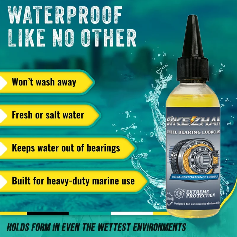 Lubricante para cojinetes de cubo de rueda para coches de pasajeros, motocicletas, bicicletas, lubricación para cubos de rueda, multiusos, resistente al agua, de larga duración