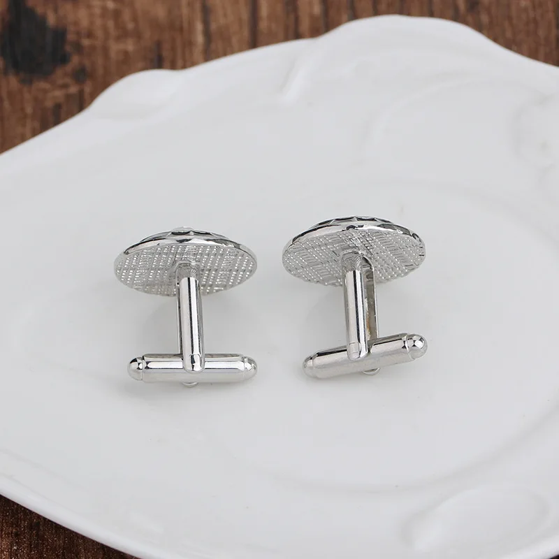 1Pair Fashion Round Shaped Cufflinks for Men Women Trendy Round Shape Men Wedding Party Jewelry Accessories Party Gift 2024