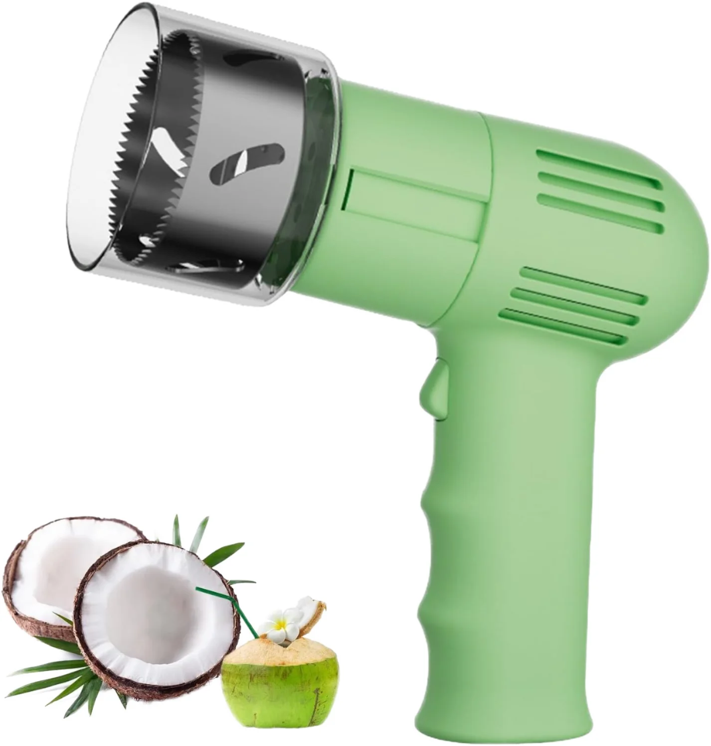 Coconut opener 304 food grade stainless steel drilling tool with protective cover