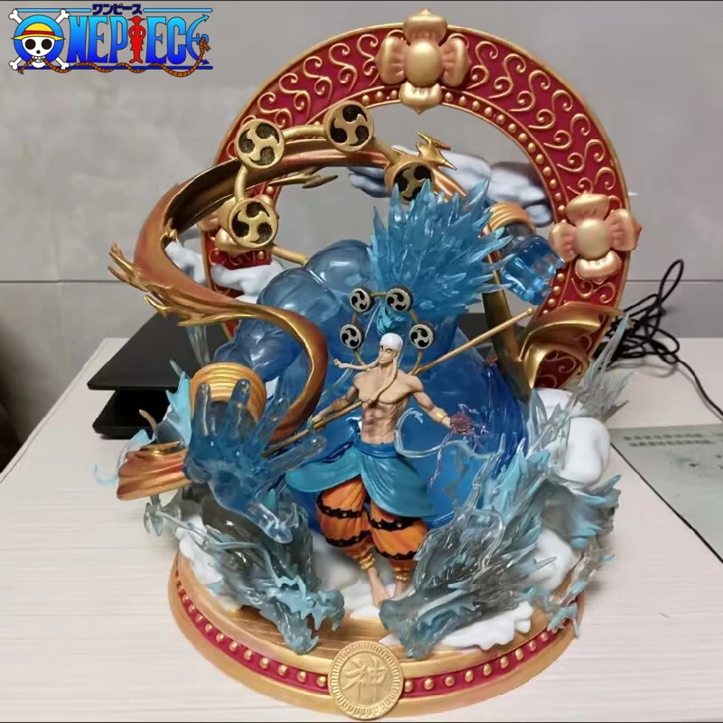 One Piece Gk Anime Figure Enel Empty Island Action Figurine Pvc Statue Model Doll Collectible Toys Room Decor Ornament Gifts