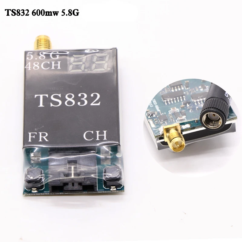 TS832/RC832/RC832H 48Ch/40Ch 5.8G 600mw 5km Wireless AV Receiver Transmitter for FPV Multicopter RC Aircraft Quadcopter