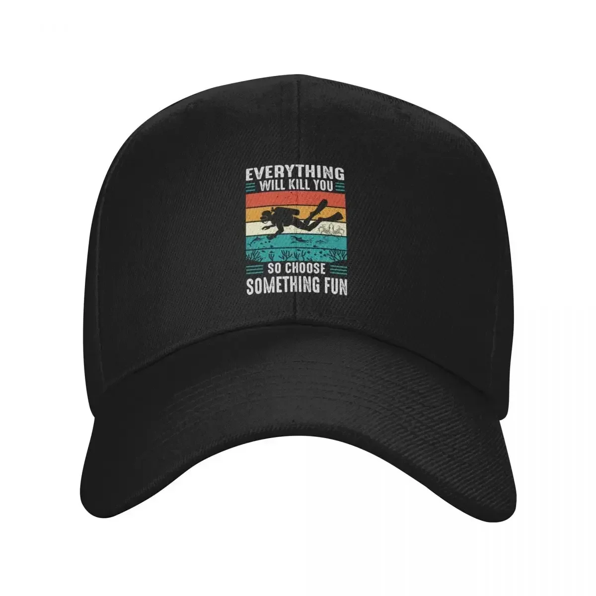 2026 Custom Classic Unisex Funny Scuba Diving Diver Quote Baseball Cap Adult Adjustable Dad Hat For Men Women Sports Snapback Ca