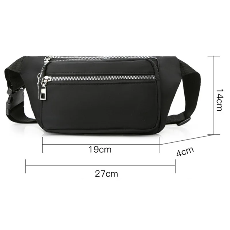 Waist Bags for Women Oxford Leisure Color Waist Bag Shoulder Crossbody Chest Bags Handbags All-match Messenger Belt Bags