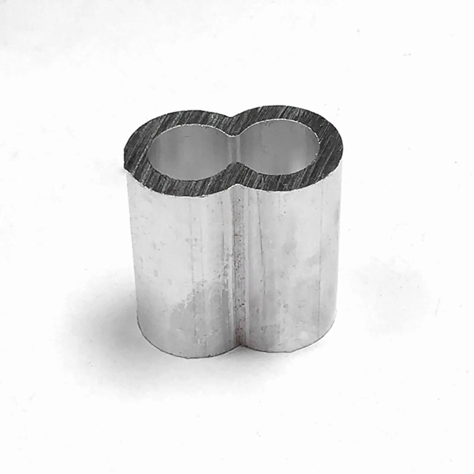 200Pcs Aluminum Sleeves Wire Rope Sleeves with Double Ferrules Fittings Fixing Clips Practical Tools Cable Ferrules