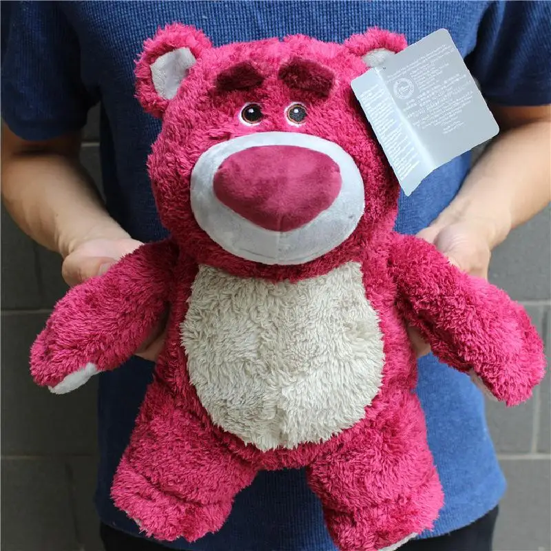 

34cm Toy Story Disney Plush Toys Pink Villain Lotso Huggin Bear Stuffed Plushie Doll Super Soft Pillow Toys Kids Drop Shipping