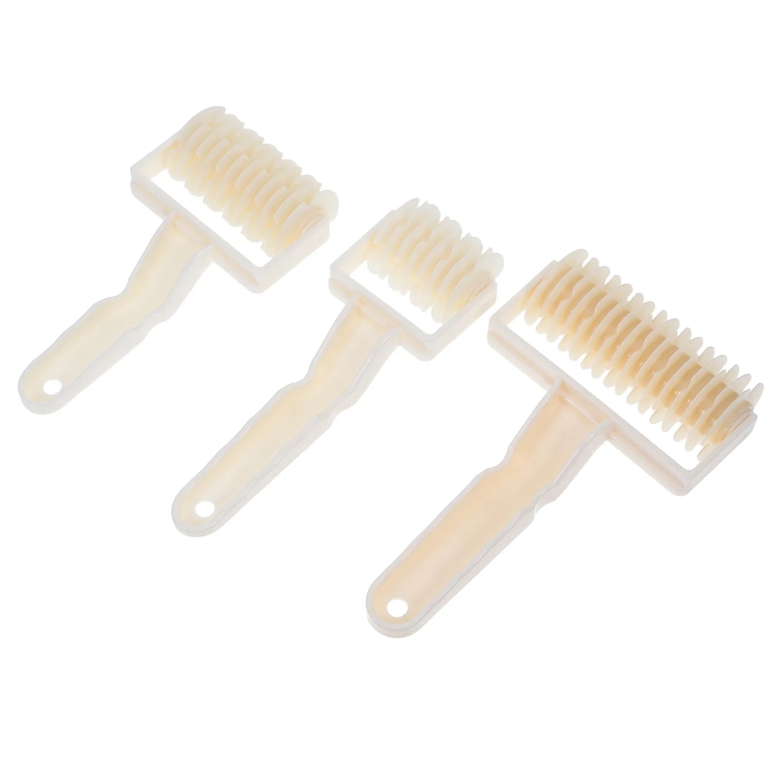3Pcs Baking Tool Set Lattice Roller Cutter Ergonomic Dough Wheel Pastry Cutter for Pie Cookie Pizza Bread Homemade Baking