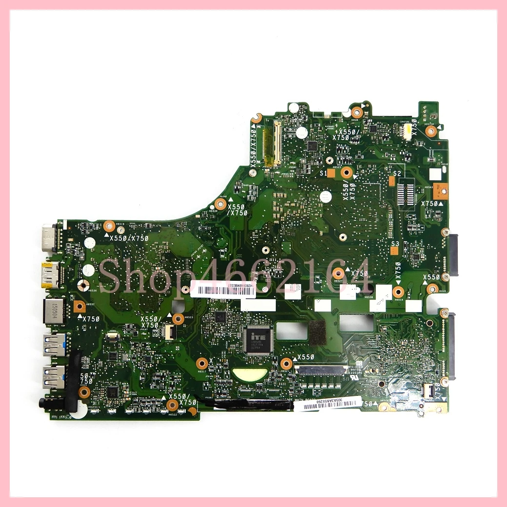 Placa base X550ZE para Asus X550ZA X550Z VM590Z K550Z X555Z X550ZE X550/X750, placa base para ordenador portátil con CPU A8-7200 V2G-GPU LVDS