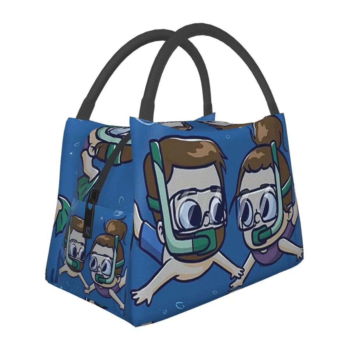 

Under Water Couple - Pibubear Insulated Lunch Bag for School Bento Storage Food Boxes Container Cooler Thermal Lunch Box Tote