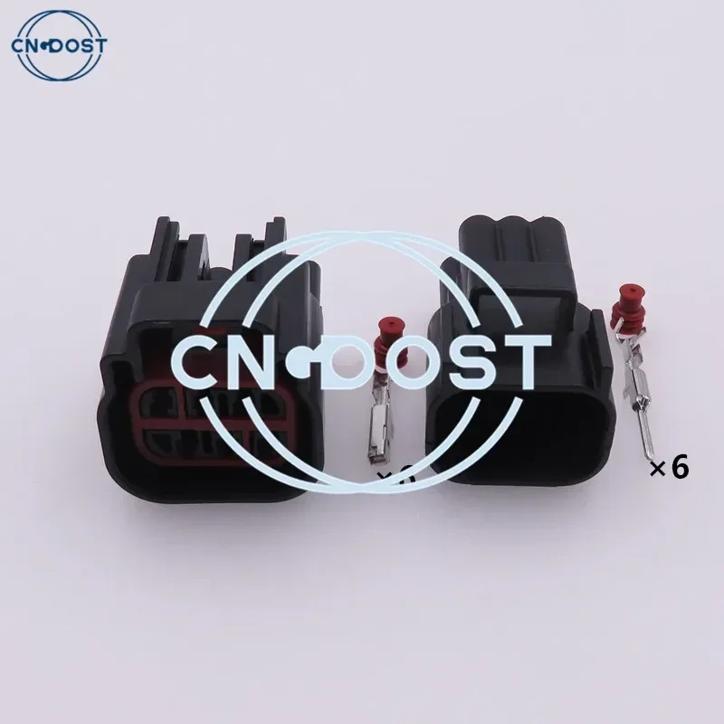 1 Set 6 Pin 1.5 Series Automobile Rear Taillight Cable Harness Male Socket Female Connector AC Assembly For Land Rover