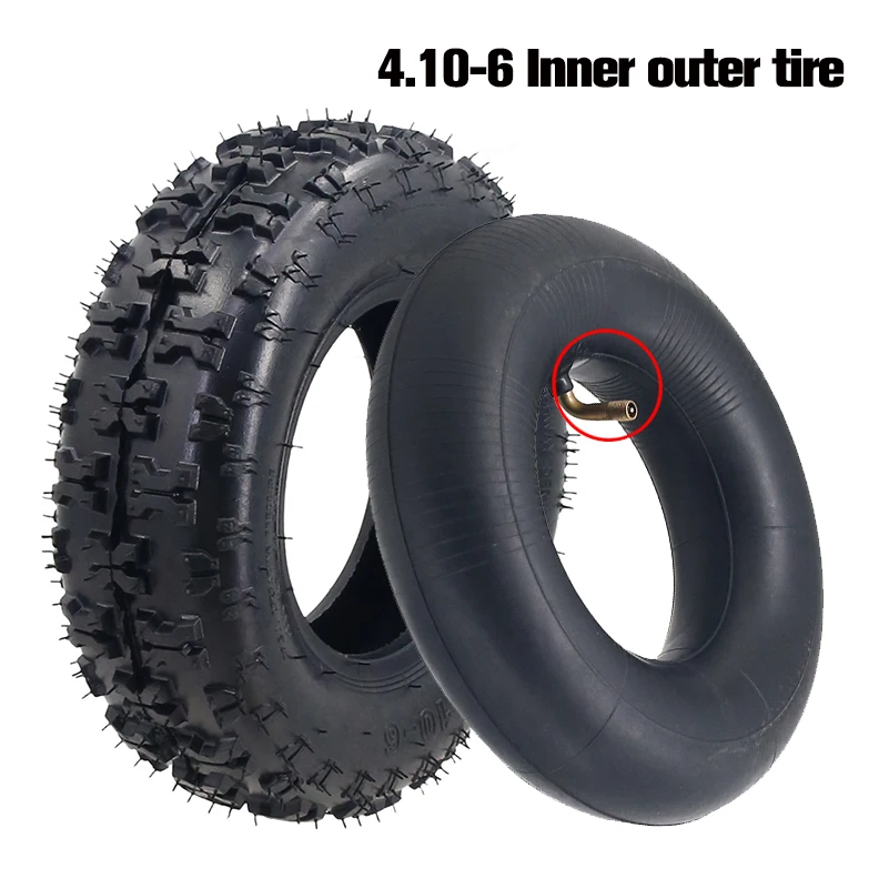 For 47cc 49cc Small ATV Go Kart Mini Quad Bike Snowmobile Parts 6 Inch Tires Front 4.10-6 Rear 13x5.00-6 Inner Tube Outer Tyre