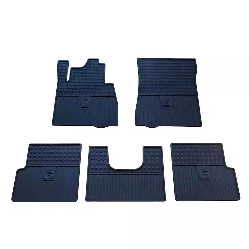 Wholesale high quality durable environmental material rubber full set 5pcs car floor foot mat for Mercedes Benz G class W463