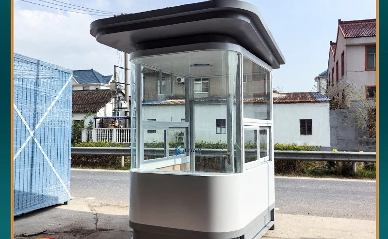 Steel structure guard box, outdoor mobile doorman on duty lounge door guard box finished product