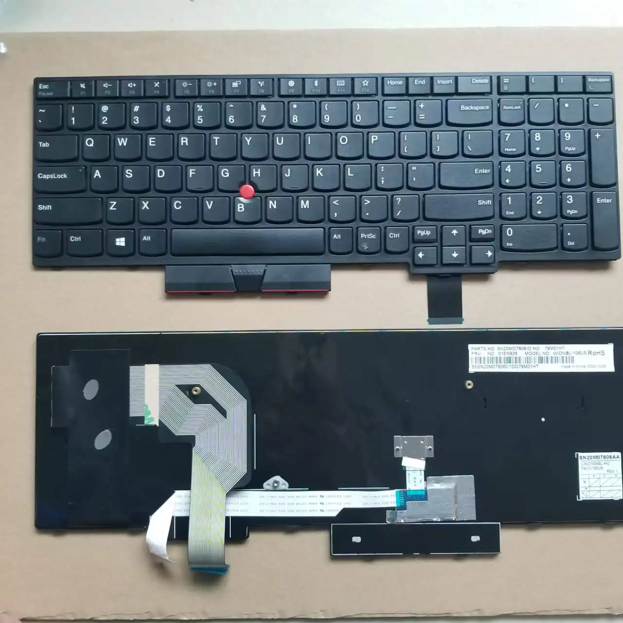 

Новая американская русская бразильская клавиатура для Lenovo Thinkpad T570 T580 P51S P52S английский/RU/BR