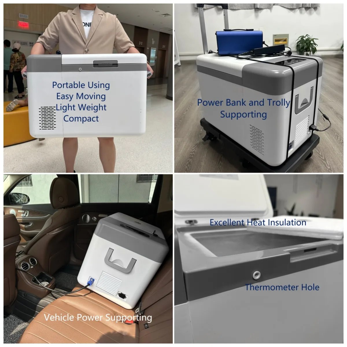 Rugged and durable portable cold storage mobile cold storage ultra-low temperature freezer