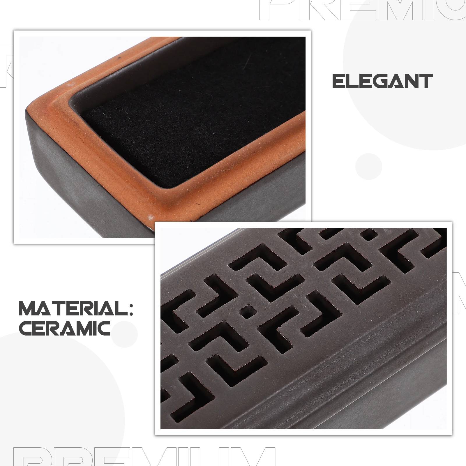 

Ceramic Incense Stick Holder Delicate Lidded Incense Burner Aromatherapy Desktop Decorative Censer Decorative Censer