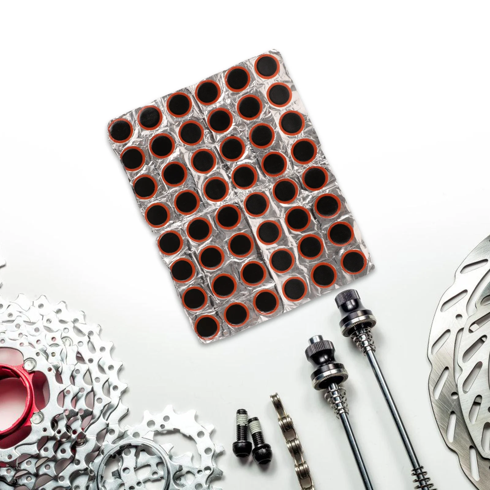 

48 pcs Tire Repair Kit Bike Tube Motorcycle Electric Cold Sealant Tool Circular 48 Pieces Durability Reliable Easy Operation