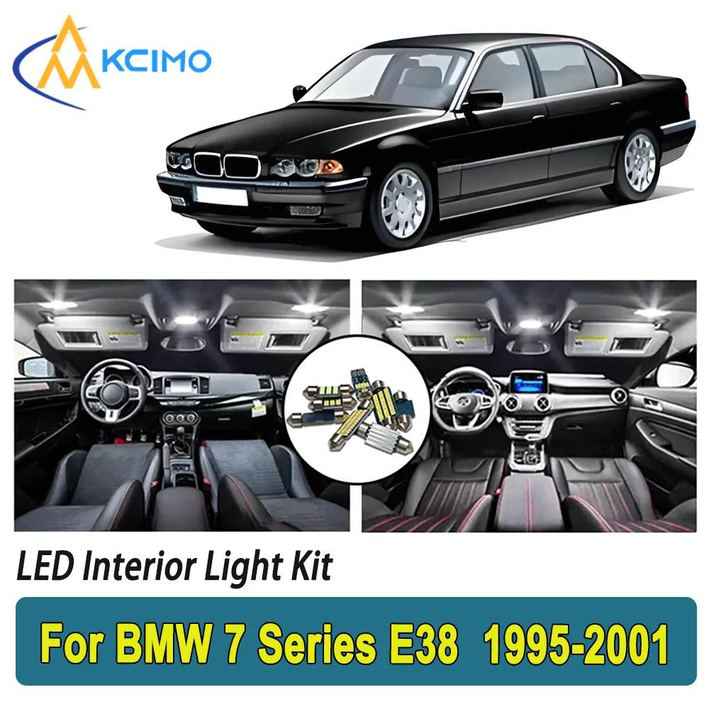 

New Light Bulb For BMW 7 Series E38 (1995-2001) Premium Bright LED Interior Dome Map Trunk Light Kit New Car Led Lamps Canbus