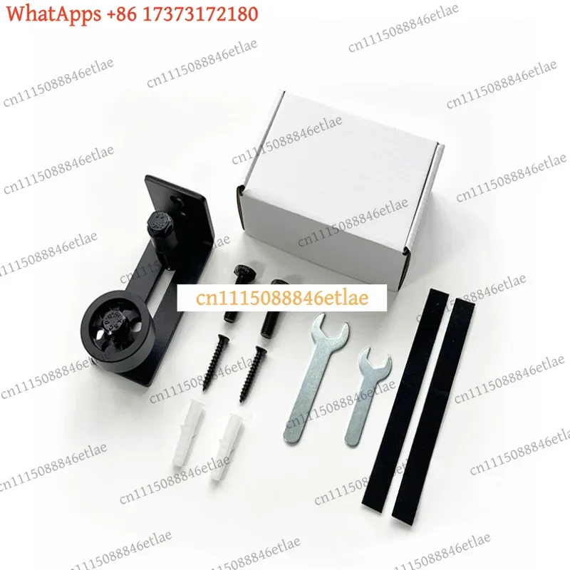 k3 8-in-1 Adjustable Barn Door Floor Guide, Flush Mount Sliding Door Bottom Roller Stay, Universal Door Hardware Kit