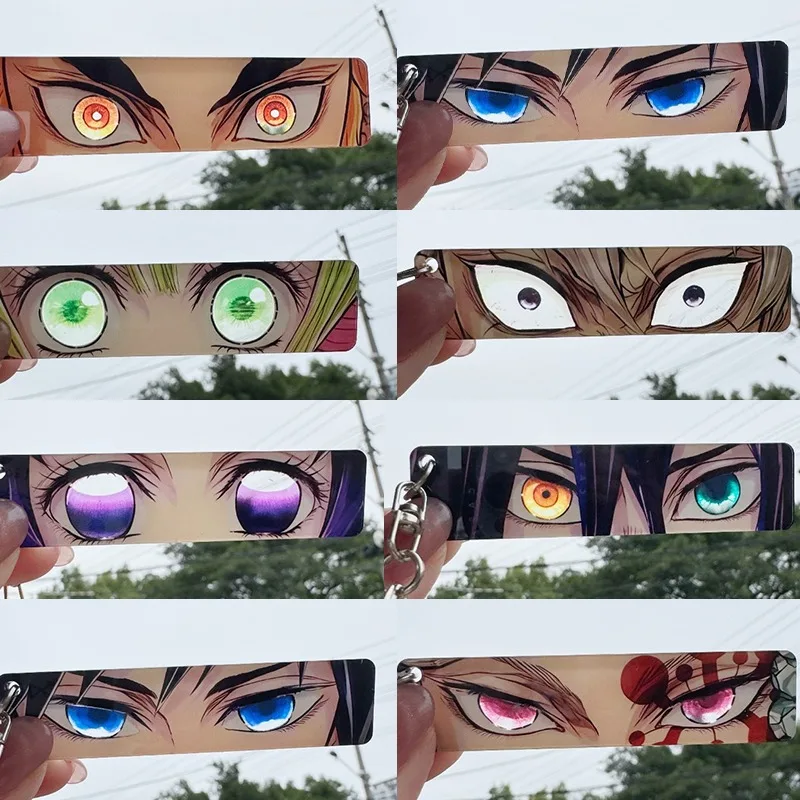 

Горячие продажи: Аниме-брелоки и подвески «Истребители демонов» (Нэзуко), прозрачные карточки с изображением учеников, креативные прозрачные карточки Мицури, брелоки для ключей